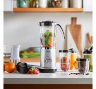 (OM29) 4-in-1 Blender Includes attachments for blending, grinding and juicing, as well as stro...
