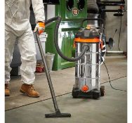 (OM82) 45L Wet & Dry Vacuum Easily tackles vast amounts of dirt, dust, debris, sand, sawdust, ...