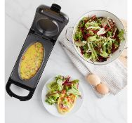 (OM110) 700W Omelette Maker Double-sided cooking power is also great for paninis, pancakes and...