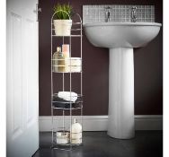 (OM83) 4 Tier Bathroom Storage Rack Freestanding storage solution for your bathroom Four s...