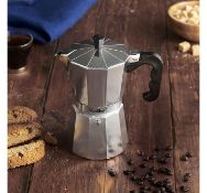 (OM89) 6 Cup Espresso Maker Suitable for both gas and electric hobs Made from quality alumini...