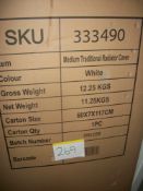 Medium Traditional Radiator Cover White