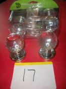2 Pair x Crystal Faceted Knobs