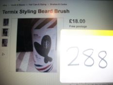 4 x Official Barber Termix Styling Beard Brush
