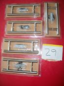 5 Pairs x 2 Brushed Nickel Effect Rod Handles
