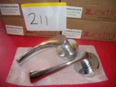5 Pair x Sofia Lever on Round Rose Handle