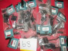 15 x Black Cabin Hook
