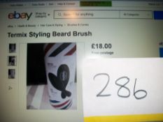 4 x Official Barber Termix Styling Beard Brush