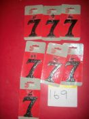 7 x Antique Black No 7