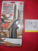 10 x Scissor Action Cleaver Combined 2in1 Knife & Cutting Board