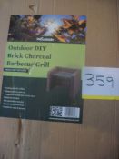 Outdoor DIY Brick Charcoal Barbecue Grill