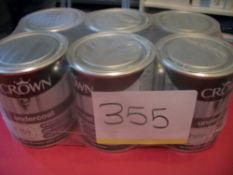 6 x Crown 750ml Undercoat