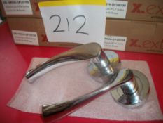5 Pair x Sofia Lever on Round Rose Handle