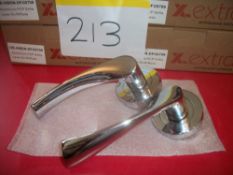 5 Pair x Sofia Lever on Round Rose Handle