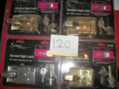 4 x Eclipse Night Latch with Emergency Key Card