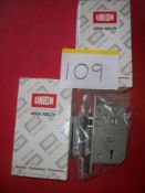 2 x Union Assa-Abloy Mortice Sashlock