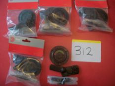5 x Antique Black Bathroom Indicator