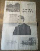 Original 1916 Commemorative Newspaper -April 1966 'Irish Press' -Ireland