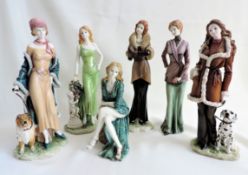 Ladies Of Fashion Porcelain Figurines Set Of 6