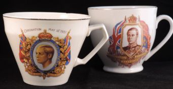 Commemoration Cups X 2 - Edward Viii Coronation 1936