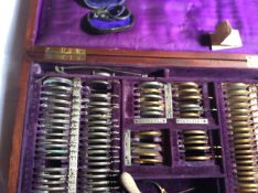 Antique French Optometrists Box Of Lenses