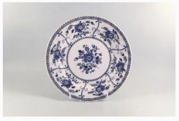 Johnson Brothers “ Indies ” Blue & White Plates 24 Pieces