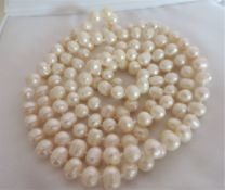 48 Inch Cultured Pearl Necklace Rope Length