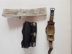 Military Bayonet Frogs And Badge