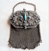 Antique French Chainmail/ Mesh Evening Bag C.1890'S