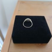 9Ct Gold Sapphire And Diamond Cluster Ring