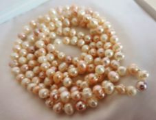 45 Inch Rope Length Cultured Pearl Necklace