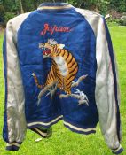 Vintage Clothing Reversable Japanese Bomber Jacket At Least XL Size