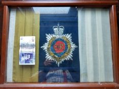 Framed Er 2Nd Royal Army Service Corps Flag