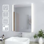 (KN82) 600x800mm Cosmic LED Illuminated Bathroom Mirror. We love this mirror as it provides a w...