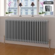 (G151) 600x1000mm Earl Grey Triple Panel Horizontal Colosseum Traditional Radiator. RRP £604....