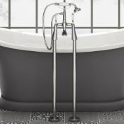 (LV9) Freestanding Traditional Regal Stand Pipe Bath Shower Taps. RRP £499.99.Freestanding fe...
