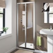 Twyfords 760mm - 8mm - Premium EasyClean Bifold Shower Door. RRP £379.99.Durability to with...