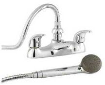 (SV80) Twyford Logics Deck Mounted Bath/shower Mixer RRP £195.00. This Logics deck mounted p...