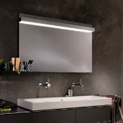 (SV102) Keramag Geberit 900x750x104mm Icon Illuminated Mirror. LED lighting Mechanical switch ...