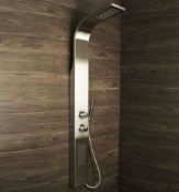 (SV83) Shower Panel Column Tower w/ Body Jets Waterfall Bathroom Thermostatic Manual. Featu...