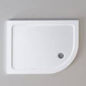 1200x800mm Offset Quadrant Ultraslim Stone Shower Tray - Right. RRP £324.99. Magnificently bui...