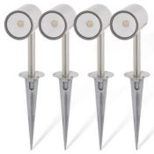 (MG152) Blooma Candiac Silver effect LED Spike light (D)60mm. This light is ideal for lighting ...