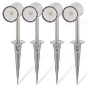 Blooma Candiac Silver effect LED Spike light (D)60mm. This light is ideal for lighting and deco...