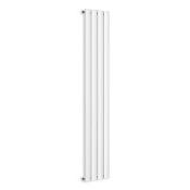 Brand New (QW124) 1800x300mm White Panel Vertical Radiator. RRP £219.00.Made from low carbon steel w