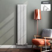 Brand New 1800x360mm Gloss White Single Oval Tube Vertical Radiator.RRP £344.97.Made from high quali