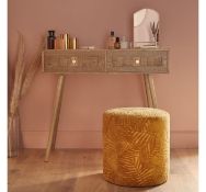 Brand New (TL60) Rattan Dressing Table Desk Dressing table with 2 rattan weave drawers, an ash wood
