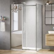 (PC36) 1000x800mm - 8mm - Designer Frameless EasyClean Sliding Shower Enclosure - 1000x800mm Sl...
