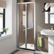 Brand New Twyfords 800mm - 8mm - Premium EasyClean Bifold Shower Door. RRP £379.99.Durability to wit