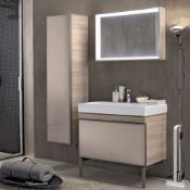 Brand New (RR28) Keramag 1600mm Citterio Natural Beige Tall Storage Cabinet 400x1600x371mm.RRP £899.
