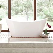 NEW (M1) 1700mmx780mm Belmont Freestanding Bath. RRP £2,999. Visually simplistic to suit any b...